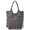 Dámská kabelka shopper bag Vittoria Gotti tmavě šedá VPOS9